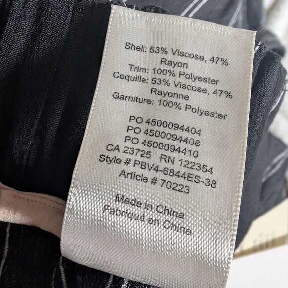 Aritzia Wilfred Faun Pants Crop Tall Small Striped Tie High Waisted Wide Leg NWT - Picture 8 of 8